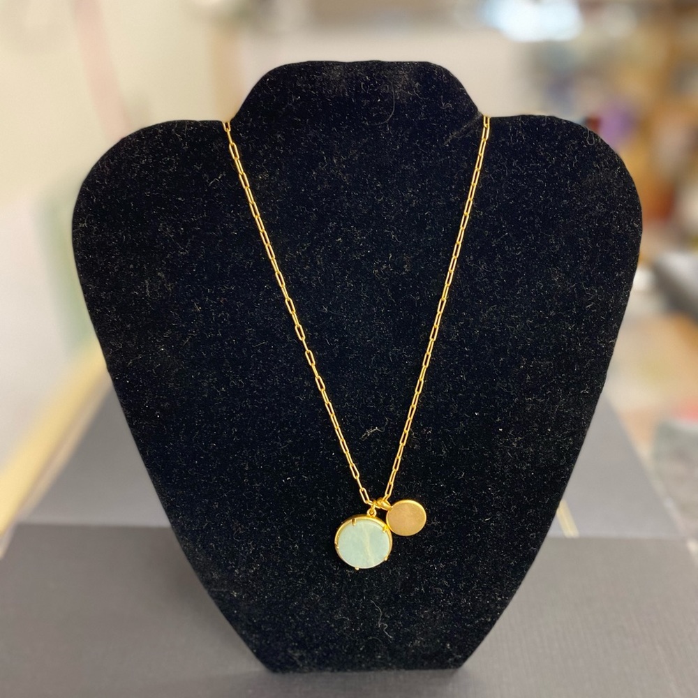 Madewell Amazonian Quartz Stone Collection Necklace 30”